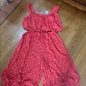 FP Movement by Free People Coral Jumpsuit